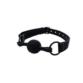 Rouge Garments Plain Black Collar and Gag - Adult Planet - Online Sex Toys Shop UK